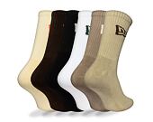 Ponožky New Era - Flag Crew Socks 6pk - Earth Palette