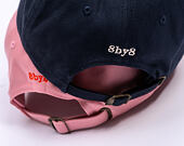 Kšiltovka 8by8 - Dadcap - "Sorry I'm Late I saw a dog" - Baby Pink/Red