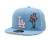 Kšiltovka New Era - MLB Palm & Taco 59FIFTY - LA Dodgers - Sky Blue / Pink UV