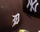 Kšiltovka New Era - MLB Seasonal 59FIFTY - Detroit Tigers - Burnt Wood - Brown