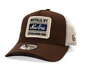 Kšiltovka New Era - Branded Patch 9FORTY Trucker - Chestnut Brown