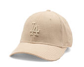Dámská Kšiltovka New Era - MLB Pastel Cord 9FORTY M-CROWN - LA Dodgers - Cream