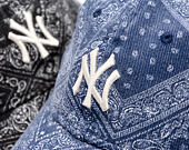 Kšiltovka New Era - MLB Washed Paisley 9TWENTY - NY Yankees - Navy