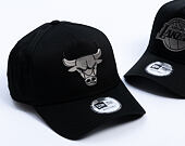 Kšiltovka New Era - NBA Metallic 9FORTY A-Frame - Chicago Bulls - Black