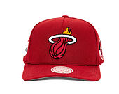 Kšiltovka Mitchell & Ness - Miami Heat - Double Clutch Pro Snapback - Red