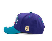 Kšiltovka Mitchell & Ness - NBA Team Arch Snapback - Charlotte Hornets - Purple / Teal