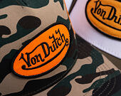 Kšiltovka Von Dutch - Trucker - Classic Logo Camo/Orange