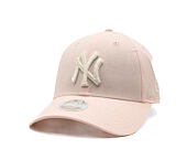 Dámská Kšiltovka New Era - MLB Linen 9FORTY - NY Yankees - Blush Pink