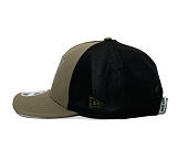 Kšiltovka New Era - Branded Reflective 9FORTY M-CROWN A-Frame Trucker - New Olive