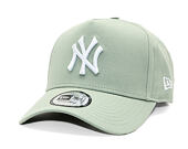 Kšiltovka New Era - MLB Essential 9FORTY A-Frame - NY Yankees - Pastel Green / White