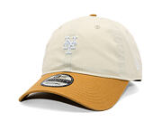 Kšiltovka New Era - MLB Mini Logo Washed Contrast 9TWENTY - NY Mets - Cream / Dusted Ochre