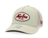 Dámská Kšiltovka New Era - Branded Denim Oval Logo 9FORTY M-CROWN A-Frame Trucker - Cream