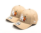 Dětská Kšiltovka New Era - MLB Icon 9FORTY - LA Dodgers - Camel / White