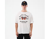 Triko New Era - Branded Oversized Graphic Tee - White