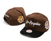 Kšiltovka Mitchell & Ness - NBA - La Script 2.0 - Los Angeles Lakers - Brown/Black