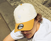 Kšiltovka New Era - MLB Mini Logo Washed Contrast 9TWENTY - NY Mets - Cream / Dusted Ochre