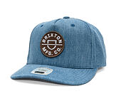 Kšiltovka Brixton - Crest C Mp Snapback - Medium Rinse Denim