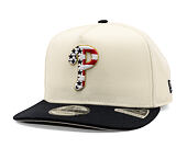 Kšiltovka New Era - MLB "American Flag" 9FIFTY - Philadelphia Phillies - Chrome White
