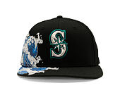 Kšiltovka New Era - MLB "Tidal Wave" 59FIFTY - Seattle Mariners - Black