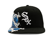 Kšiltovka New Era - MLB "Tidal Wave" 59FIFTY - Chicago White Sox - Black