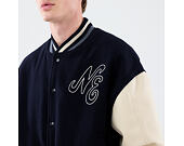 Bunda New Era - Branded Oversized Varsity Jacket - Navy