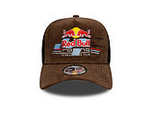 Kšiltovka New Era - F1 Distressed Cord 9FORTY A-Frame Trucker - RED BULL F1 - Chestnut Brown