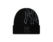 Kulich New Era - MLB Wordmark Beanie Medium Knit - NY Yankees - Black