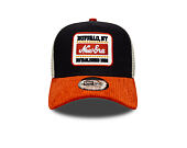 Kšiltovka New Era - Branded Patch Cord 9FORTY A-Frame Trucker - Navy / Warm Flame