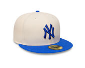 Kšiltovka New Era - MLB Essential 59FIFTY - NY Yankees - Cream / Blue