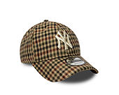Kšiltovka New Era - MLB IMAGE DROP Water Repel Checker 9TWENTY - NY Yankees - Stone