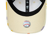 Dětská Kšiltovka New Era - Branded All-Over Dino Print 9FORTY - Cream