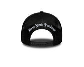 Kšiltovka New Era - MLB Wordmark 9FORTY A-Frame Trucker - NY Yankees - Black