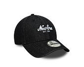Kšiltovka New Era - Branded Denim 9FORTY - Black