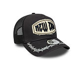 Kšiltovka New Era - Branded Distressed Patch 9FORTY A-Frame Trucker - Steel