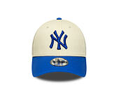 Dětská Kšiltovka New Era - MLB Essential 9FORTY - NY Yankees - Cream / Blue