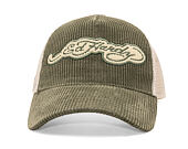 Kšiltovka Ed Hardy - Embroidery Applique Cord 5 Panel Trucker Cap - Sage