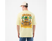 Triko New Era - Branded Beach Party Graphic Oversized Tee - Yellow