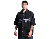 Košile Ed Hardy - Mens Eagle And Stars Relaxed Denim Shirt - Black