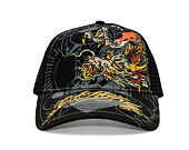 Kšiltovka Ed Hardy - Unisex Crawling Dragon 5 Panel Trucker Cap - Black