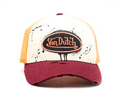 Kšiltovka Von Dutch - Baseball - Print & Embroidery - Red / Yellow