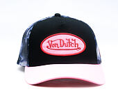 Dámská Kšiltovka Von Dutch - Baseball - Galaxy Mesh Patch - Black / Pink
