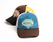 Kšiltovka Von Dutch - Baseball - Print & Embroidery - Light Blue / Brown