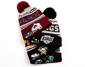 Kulich New Era - NHL Evergreen Wordmark Pom Medium Knit - Pittsburgh Penguins - Team Color