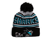 Kulich New Era - NHL Evergreen Wordmark Pom Medium Knit - San Jose Sharks - Team Color