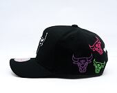 Kšiltovka Mitchell & Ness - NBA 404 Club Neon Pro Snapback - Chicago Bulls - Black