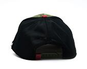 Kšiltovka Capslab - Tom & Jerry Trucker - Best Buddies Suede - Olive / Burgundy