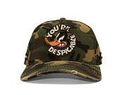Kšiltovka Capslab - Looney Tunes A-Frame - Daffy Duck You're Despicable Distressed - Camo