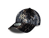 Dámská Kšiltovka New Era - MLB Snake Print 9FORTY - NY Yankees - Black / Blush Pink