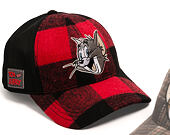 Kšiltovka Capslab - Tom & Jerry Trucker - Tom Grin Buffalo Check - Red / Black
