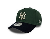 Kšiltovka New Era - MLB Suede Visor 9FORTY A-Frame - NY Yankees - Cilantro Green / Navy
